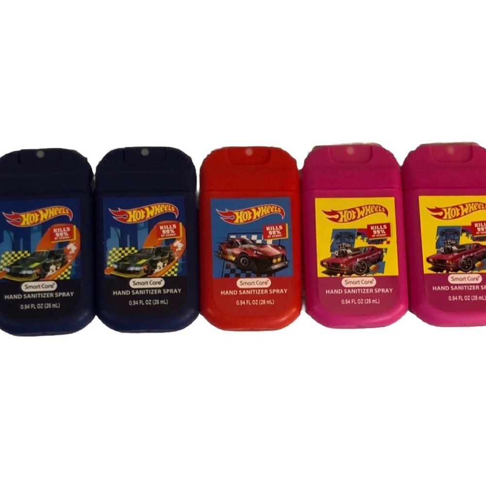🕸️ Hot Wheels Children's Hand Sanitizer Spray .94 oz. Each Set of 5